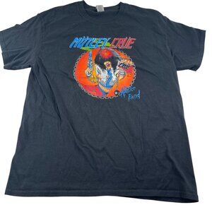 Motley Crue Allister Fiend Rock Band Graphic‎ T Shirt Large Gildan Black